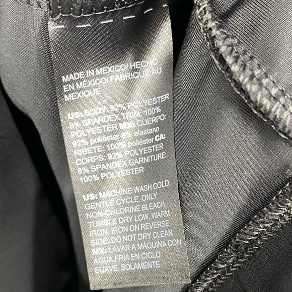 Chicos 2 Velvet Tunic Size Large Black Boat neck Chiffon Hem Travelers Lagenlook - Picture 7 of 8